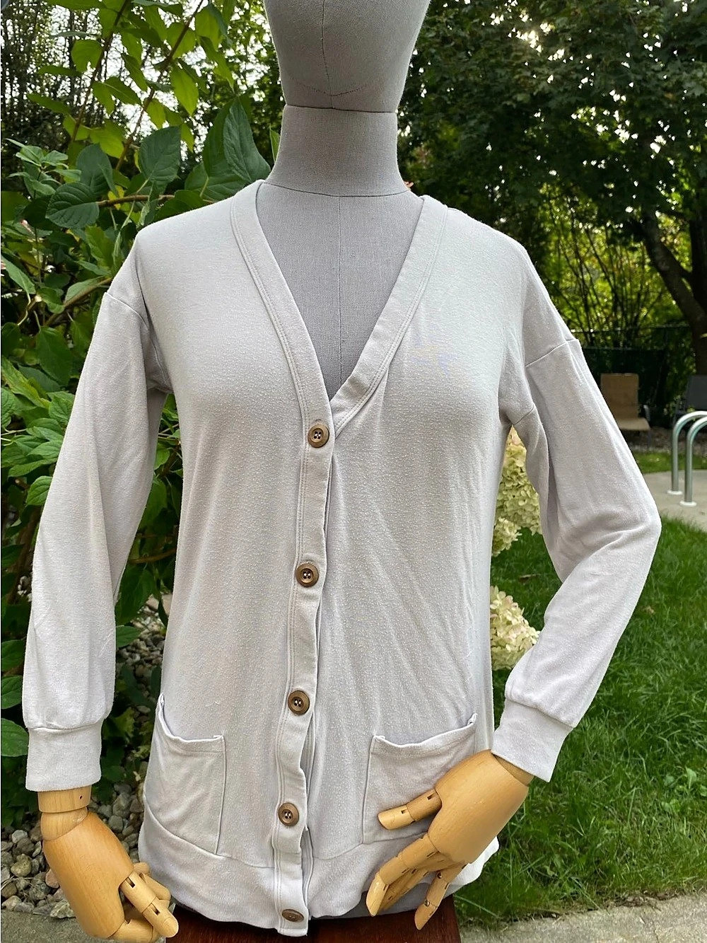 Button Front Cardigan in grey Good used condition